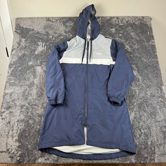 SOLD TYR Swim Alliance Podium Parka Jacket Lined Hooded Full Zip XS Pockets - Picture 1 of 10